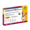 Simparica trio 1.25 - 2.5 kg antiparasitario para perros 3 comprimidos