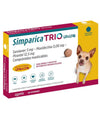 Simparica trio 1.25 - 2.5 kg antiparasitario para perros 3 comprimidos