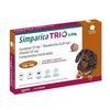 Simparica trio 5 - 10 kg antiparasitario para perros 3 comprimidos